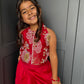Red Silk Chanderi Palazzo