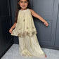Cream & Gold Palazzo Suit