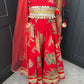 Red Lengha | Girls Navratri Garba Outfit | Indian Kidswear