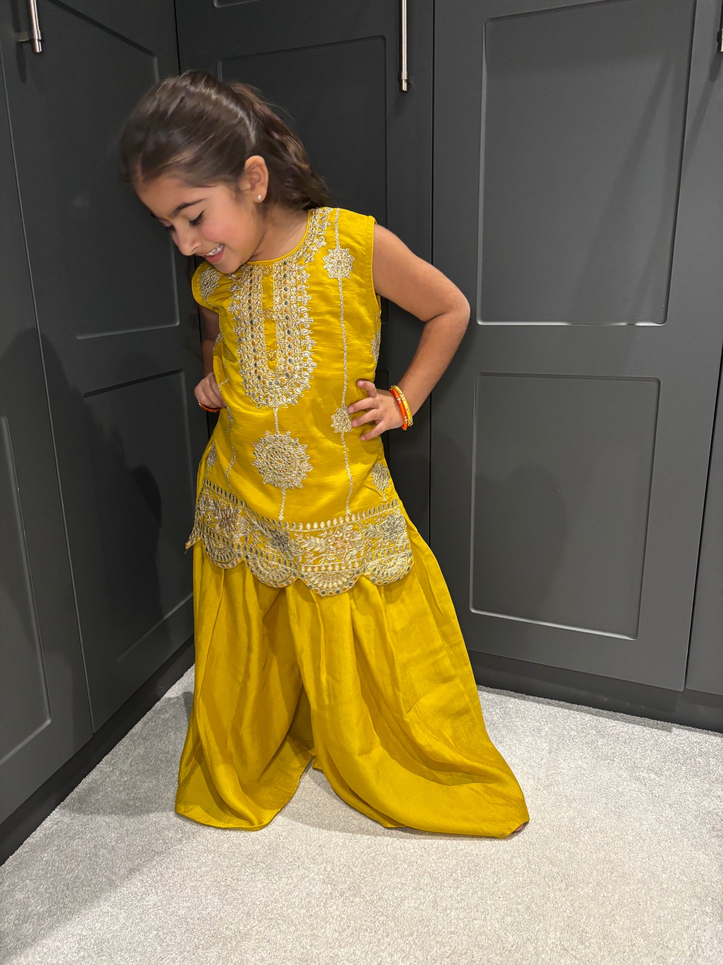 Yellow Palazzo Suit