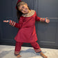 Red Velvet Salwar Suit