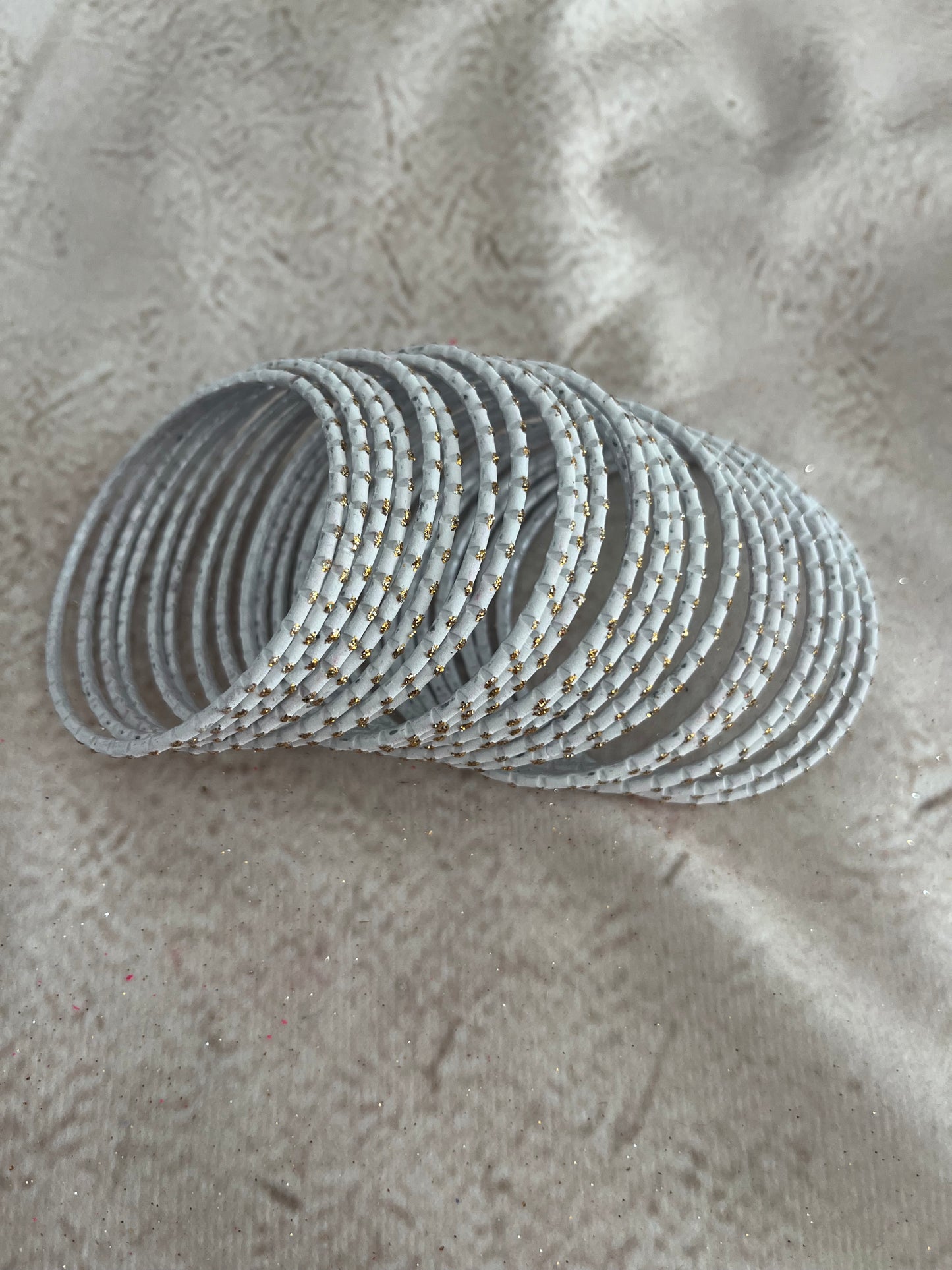 White Bangle Set