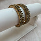 Gold Wide Bangle Set