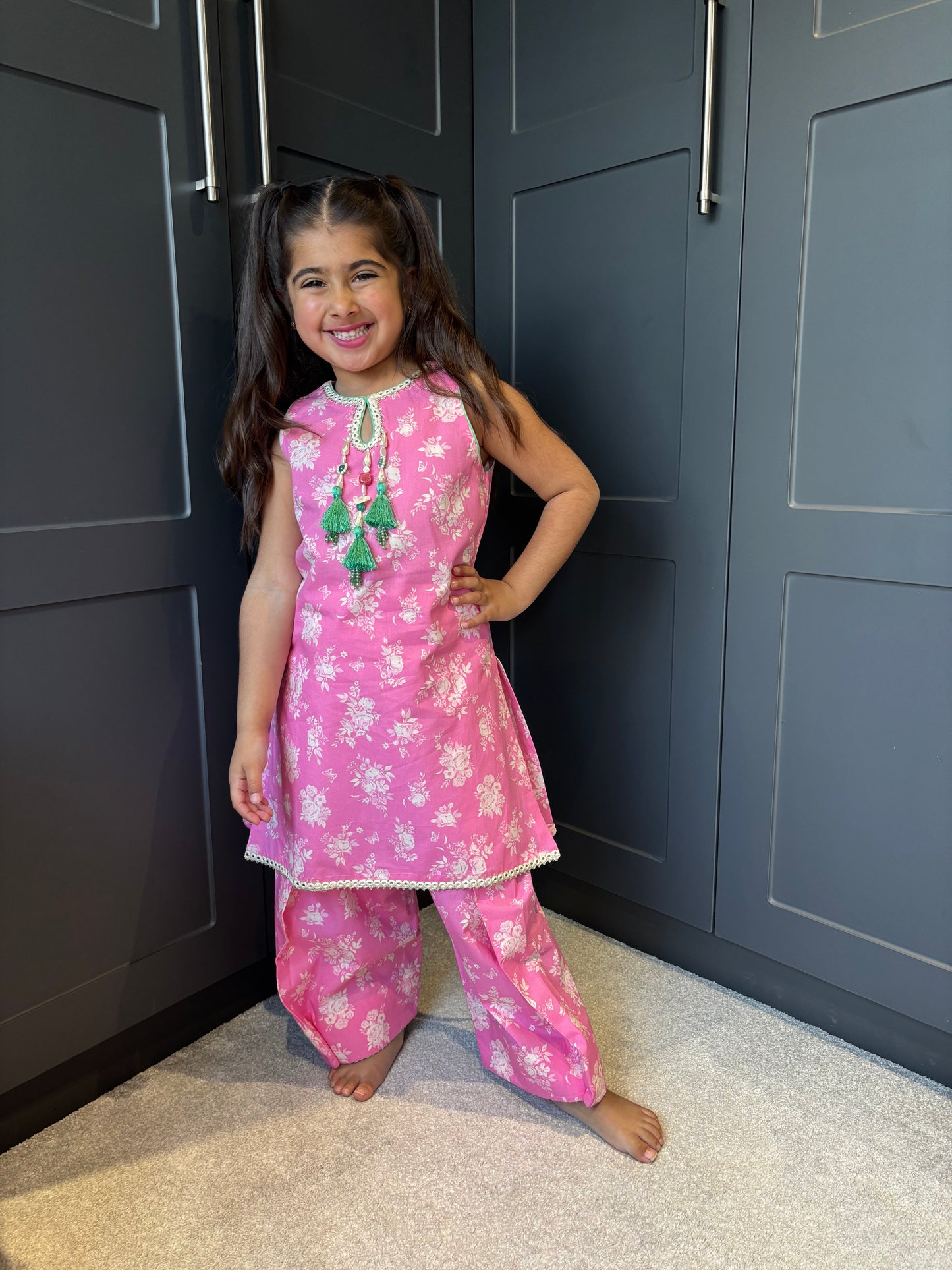 Mini Mama Barbie Pink Farsi Salwar Suit