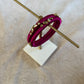Slim Embellished Bangle (Magenta)