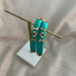 Turquoise Embellished Bangles