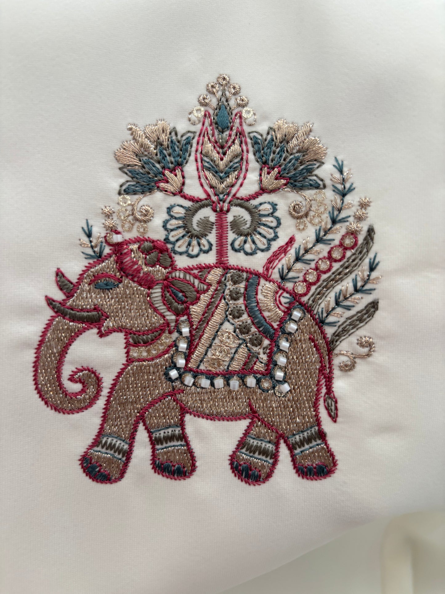 Boys Ivory Embroidered Nehru Jacket