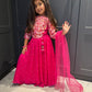 Fuscia Pink Partywear Lengha Set