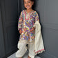 Paisley Mirror Work Kurta Salwar Set for Girls