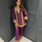 SAMPLE LADIES VELVET SUIT SMALL
