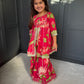 Rani Pink Floral Sharara Suit