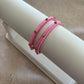 Slim Embellished Bangle (Baby Pink)