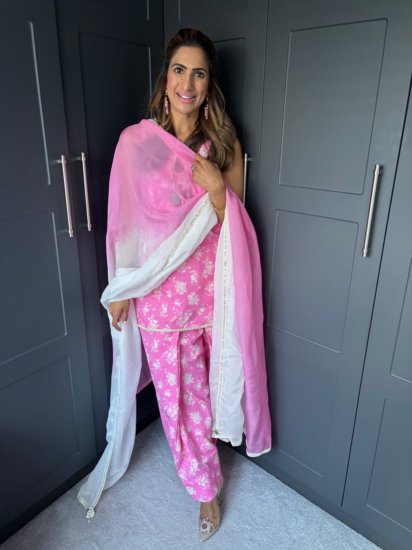 Mama Barbie Pink Farsi Salwar Suit