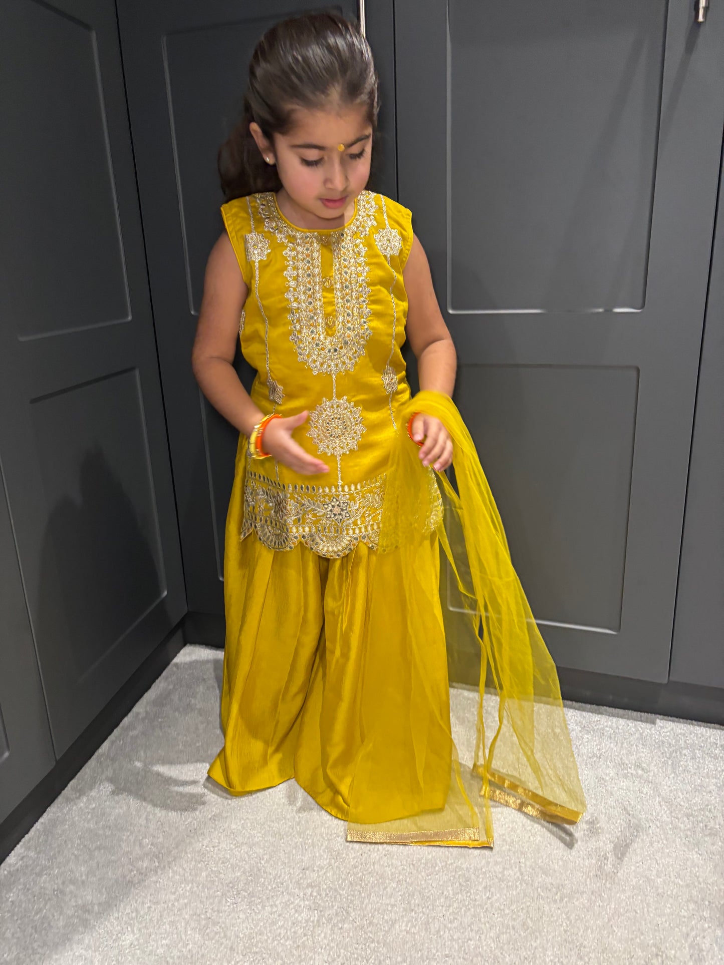 Yellow Palazzo Suit