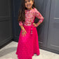 Fuscia Pink Partywear Lengha Set