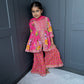 Pink Mirror Work Sharara