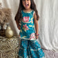 Summer Collection Blue Sharara Suit