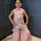 Pink Garden Party Sharara Suit