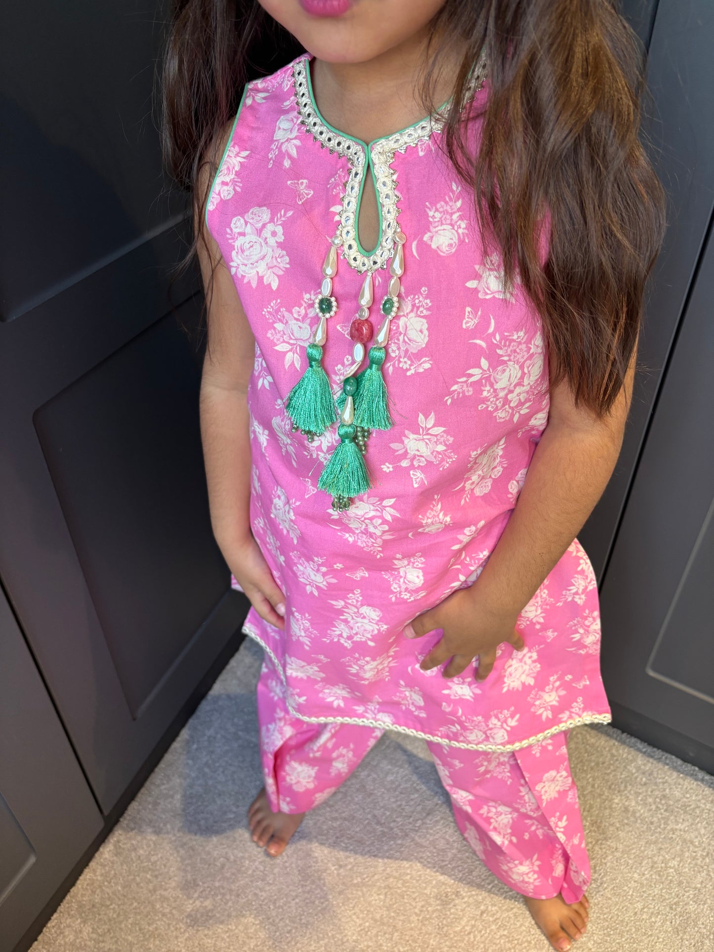 Mini Mama Barbie Pink Farsi Salwar Suit