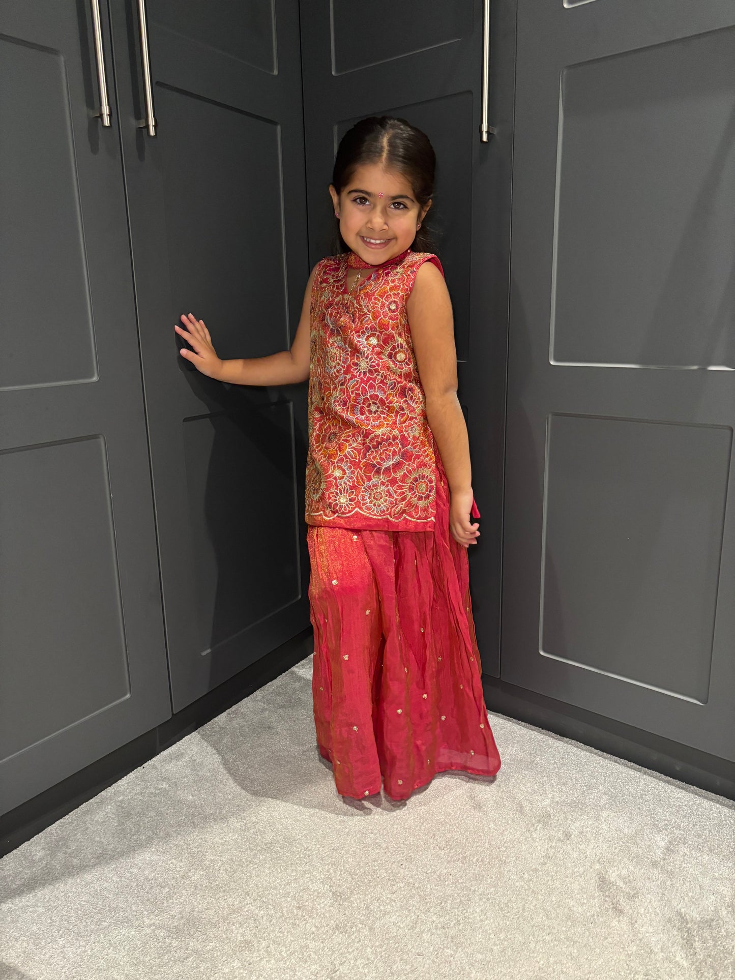 Hot Pink Gharara Suit