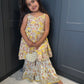 Yellow Shell Sharara Suit