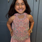 Blush Pink Embroidered Palazzo Suit