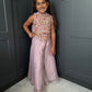 Lilac Floral Pearl Palazzo Suit