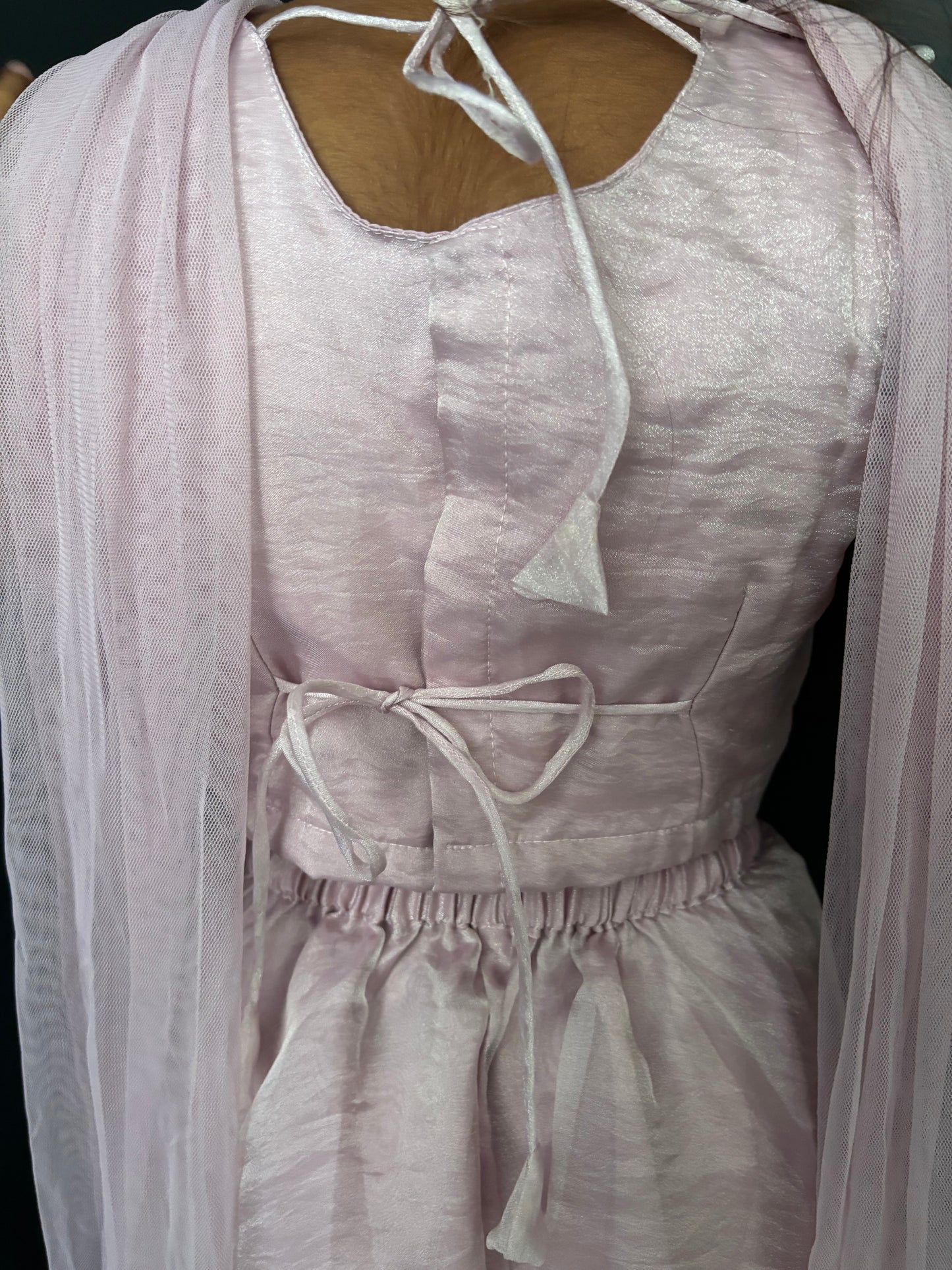 Lilac Floral Pearl Palazzo Suit